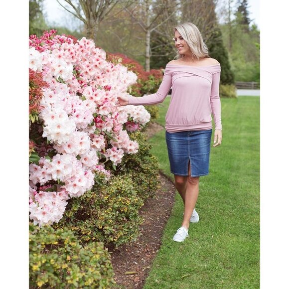 Cherish Black Fun and flirty ribbed cross cross off-the-shoulder tunic size S - Picture 9 of 16